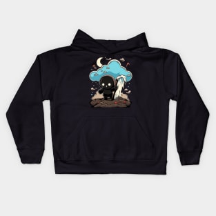 Cartoon style death Kids Hoodie